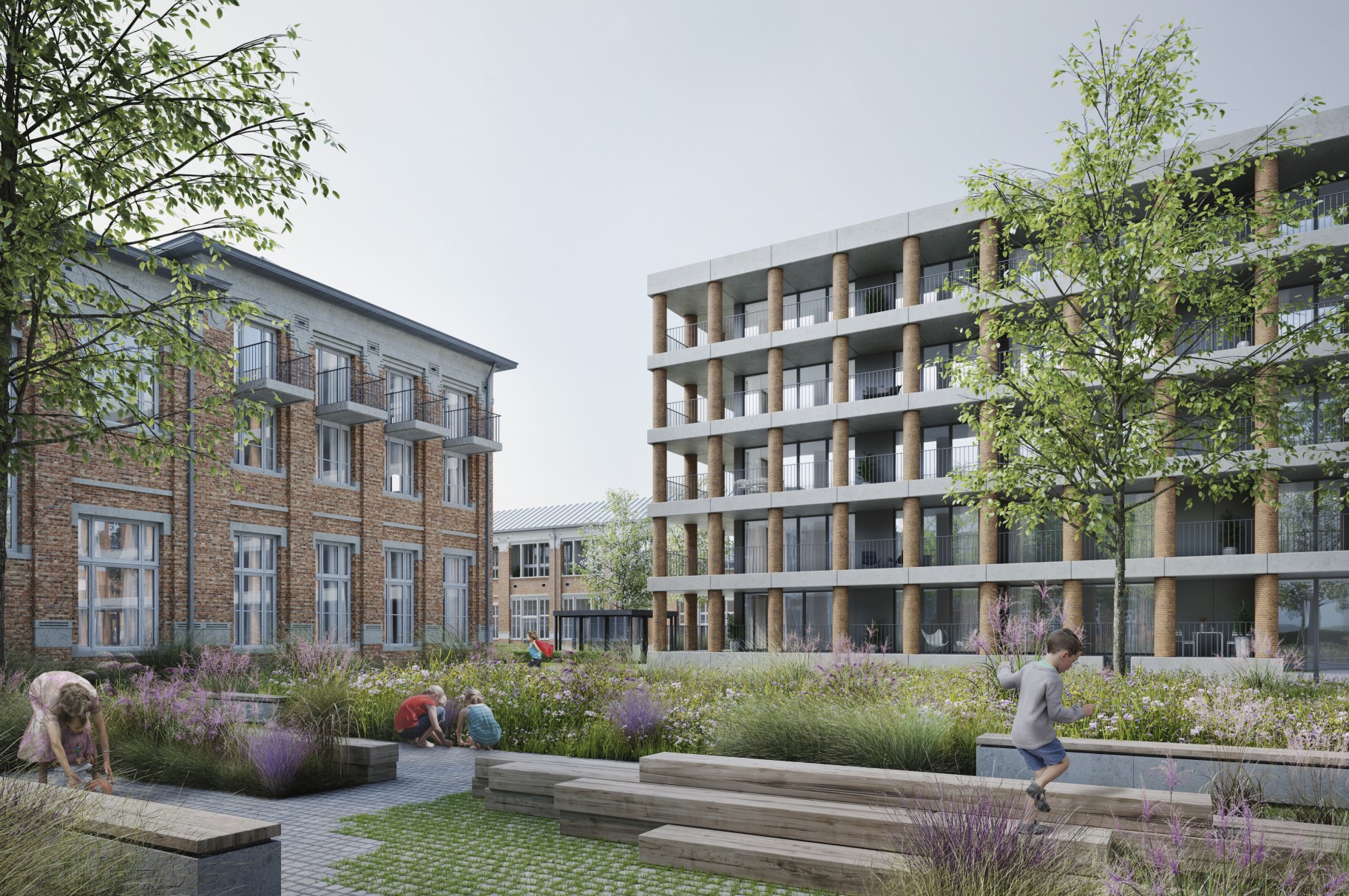 Vanhaerents, META, BOB361, Callebaut and OKRA win the competition for the re-purposing of the Normaalschool site in Lier