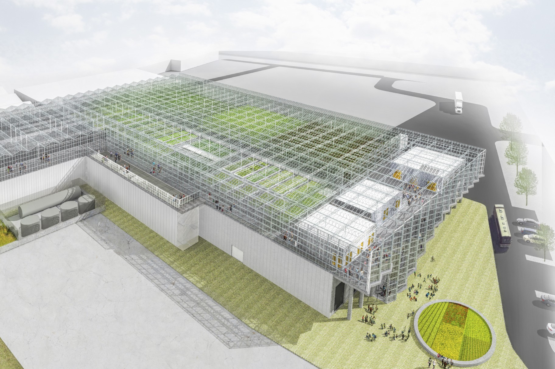 Agrotopia rooftop greenhouse from META and Van Bergen Kolpa as a case study during the EU Greenweek