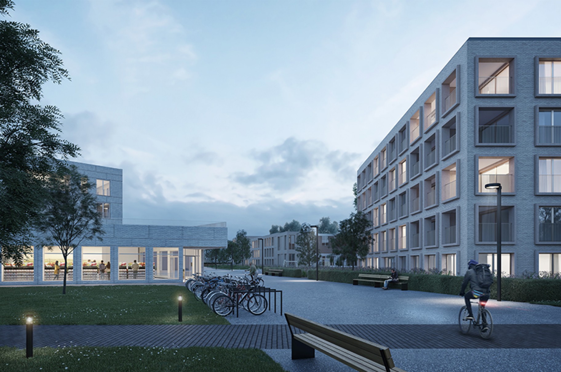 META and MikeViktorViktor win the competition for a green core in-fill area in Oude God Mortsel