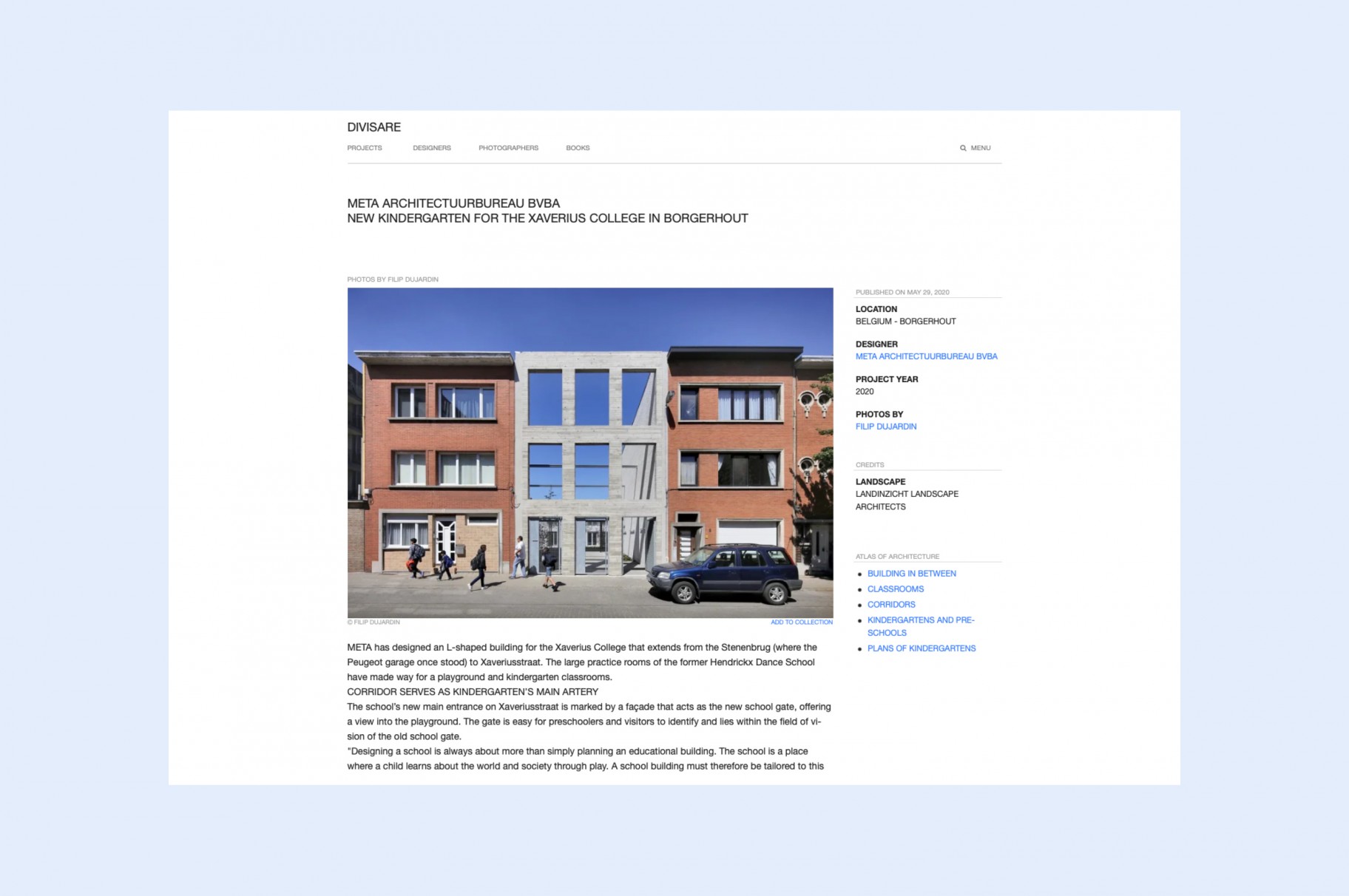 Kleuterschool Xaveriuscollege Borgerhout online gepubliceerd