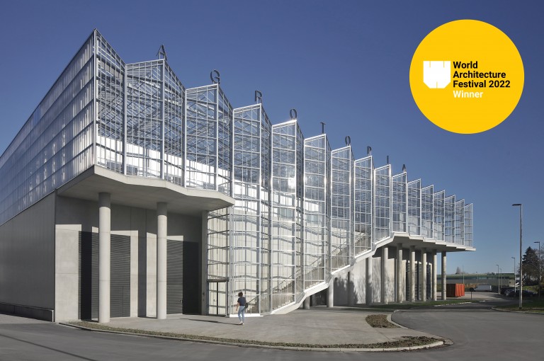 Agrotopia rooftop greenhouse Roeselare winner of WAF Awards 2022!